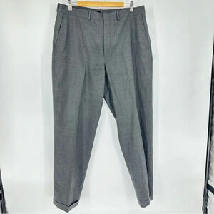 Lands End 36x31 lightweight 100% wool cuffed trousers